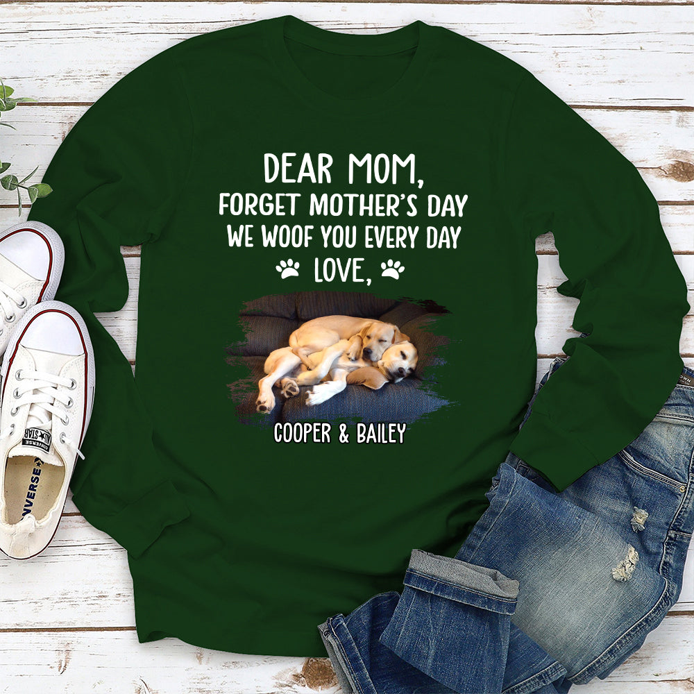 Woof You Dad - Exclusive Personalized Long Sleeve T - shirt for Pet Lovers