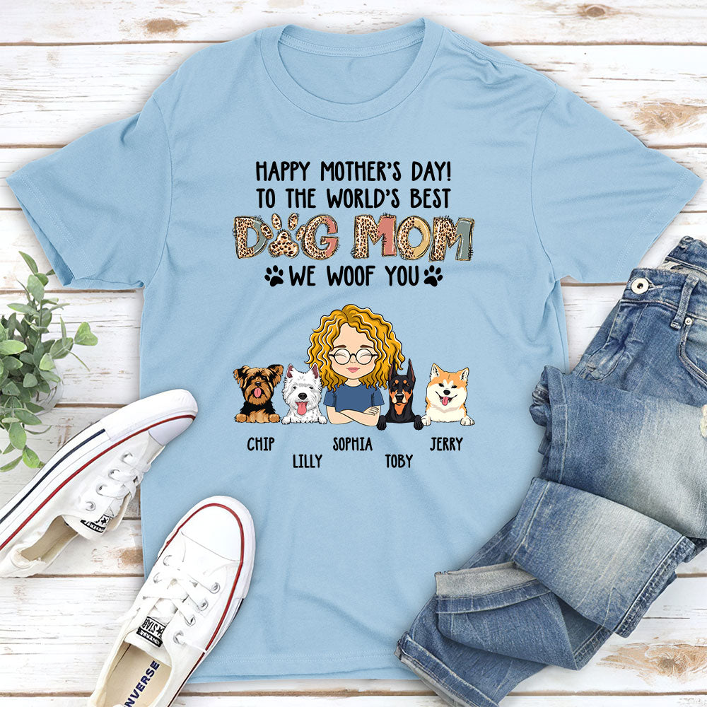 To The Most Wonderful Mom - Customizable Unisex Personalized T-shirt for Pet Lovers