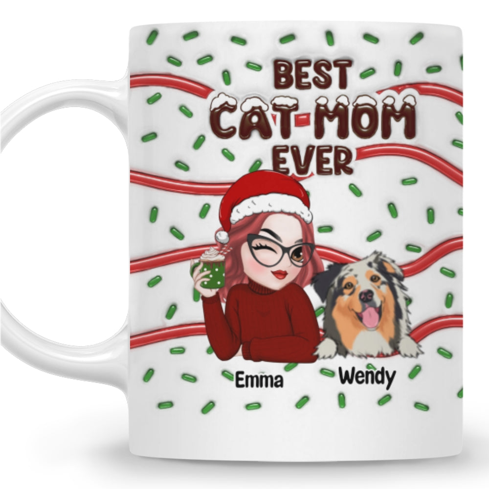 Top-Rated Personalized 3D Inflated Effect Mug for Fur Moms