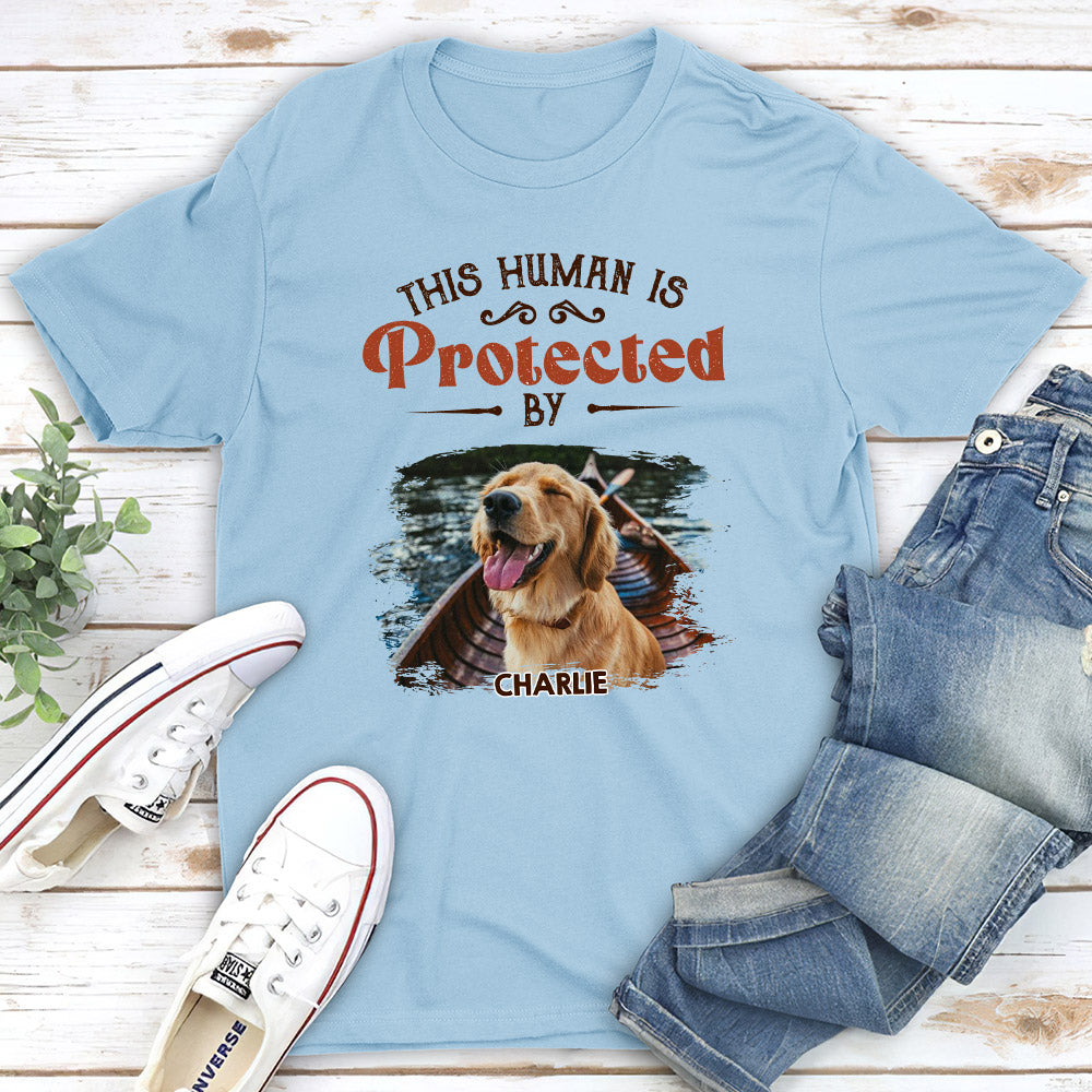 My Dogs Protect Me - Customizable Unisex Personalized T - shirt for Pet Lovers