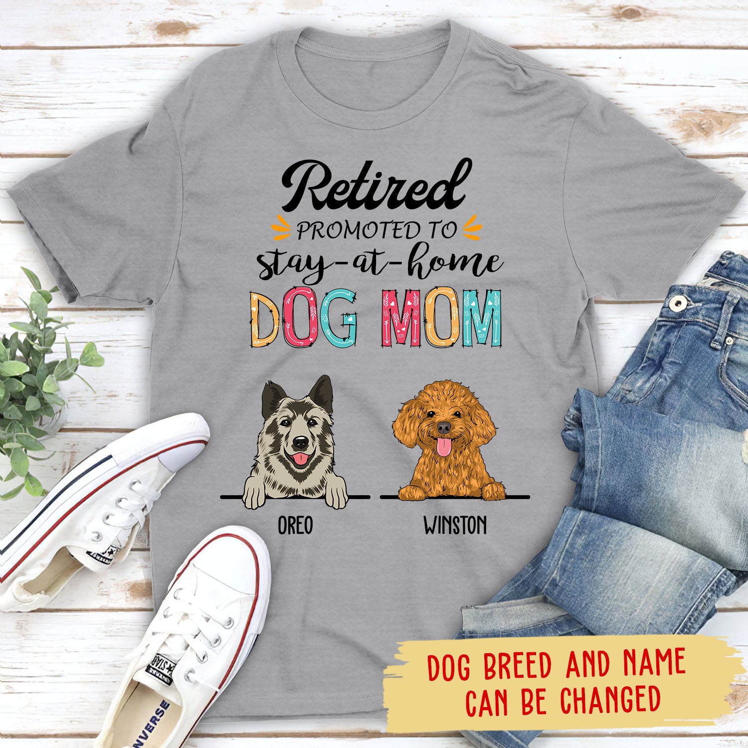 Retired Promoted To - Personalized Custom Unisex Pet Lover T-shirt