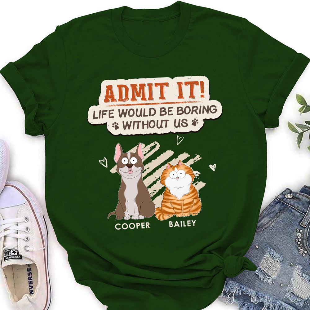 Personalized Custom Women's T-shirt: A Must - Have for Pet Lovers to Spice Up Boring Life