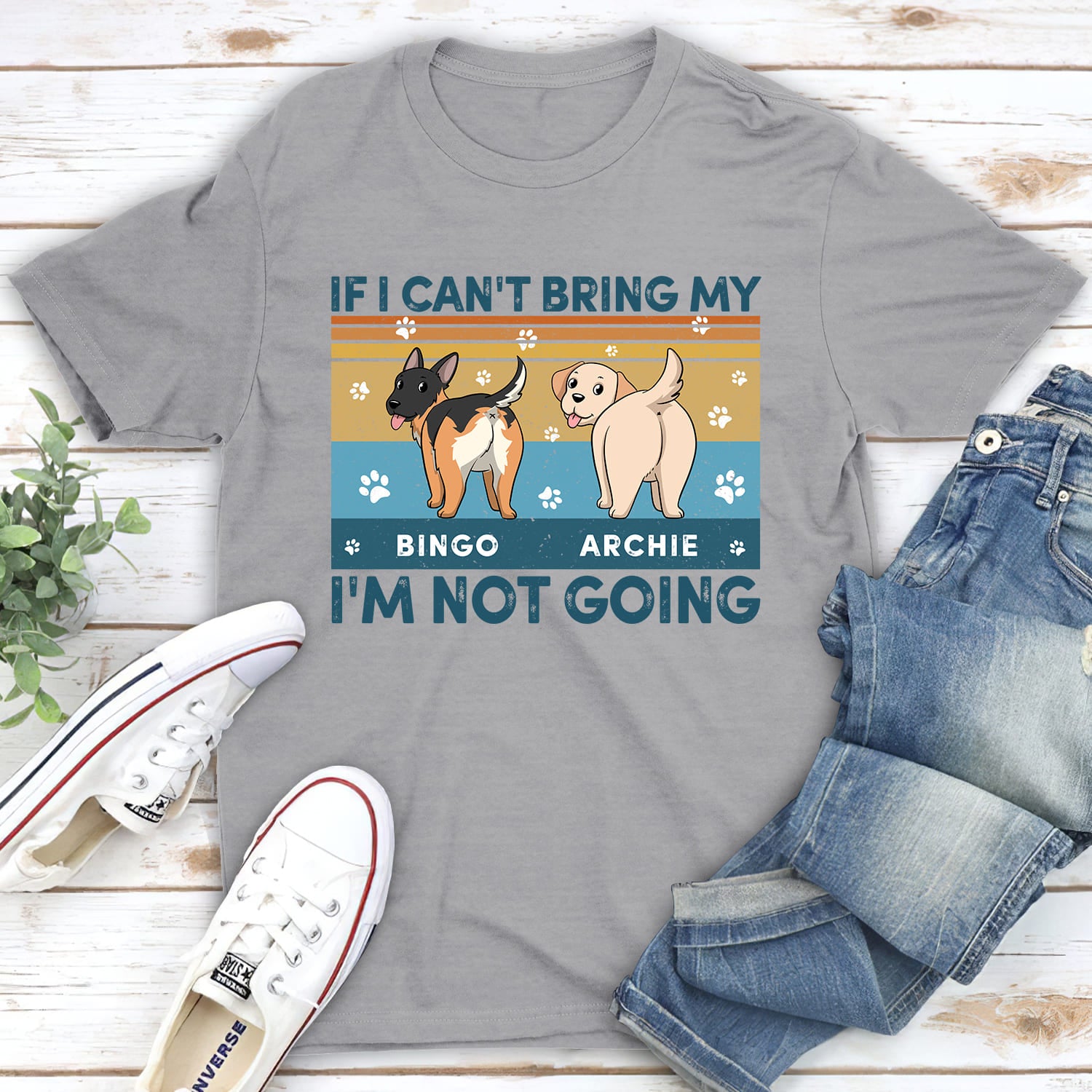 Customizable Unisex Dog Lover's Personalized T-shirt