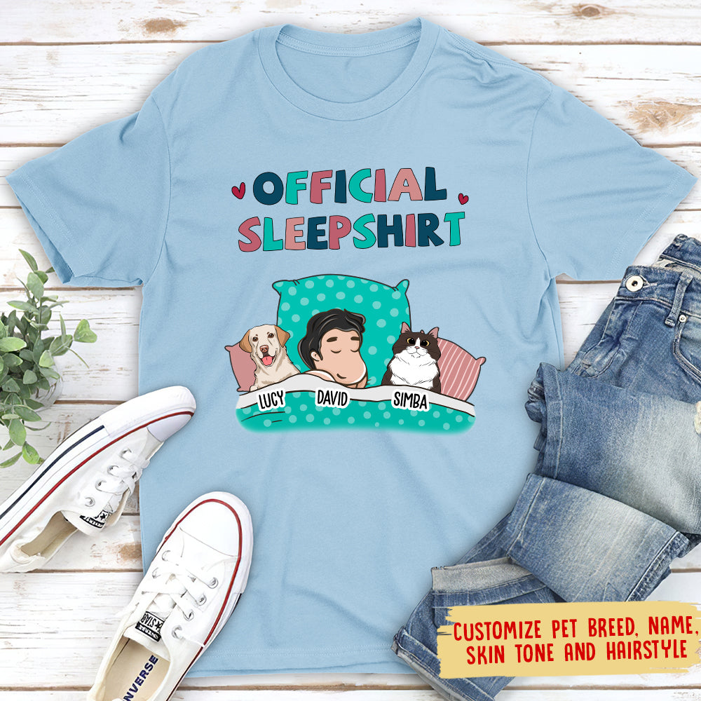 Personalized Unisex Pet Official Sleepshirt - Ideal Gift for Pet Lovers