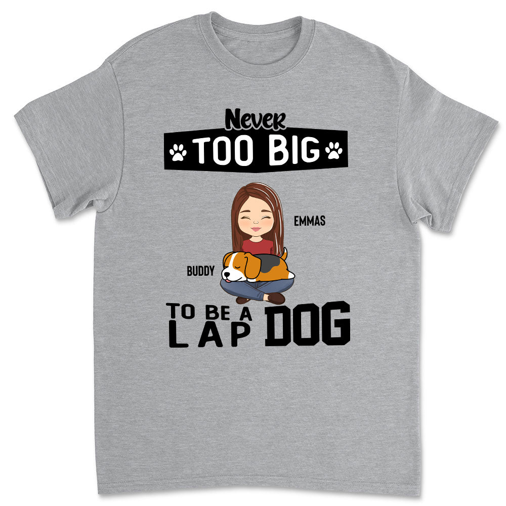 Lap Dog Personalized Custom Unisex T-shirt - Ideal Gift for Pet Lovers