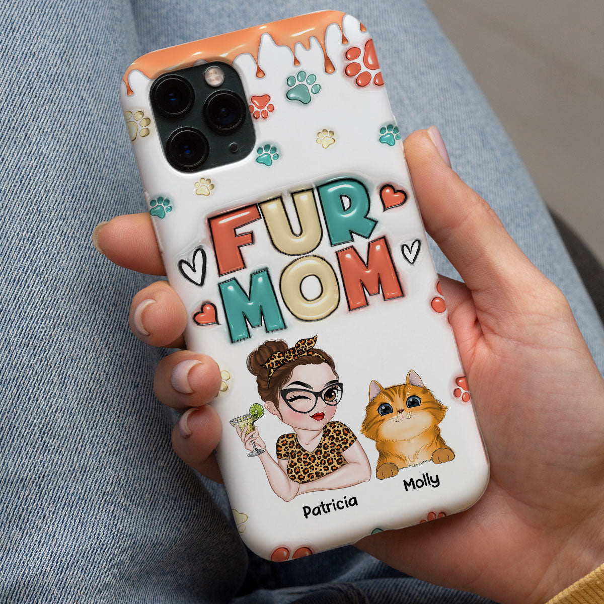 My Lovely Pet - Customizable 3D Inflated Effect Personalized Phone Case