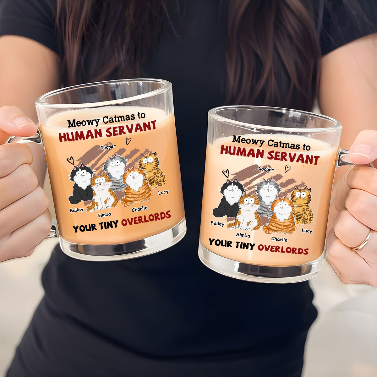 Personalized Custom Glass Mug - Your Unique Tiny Overlords