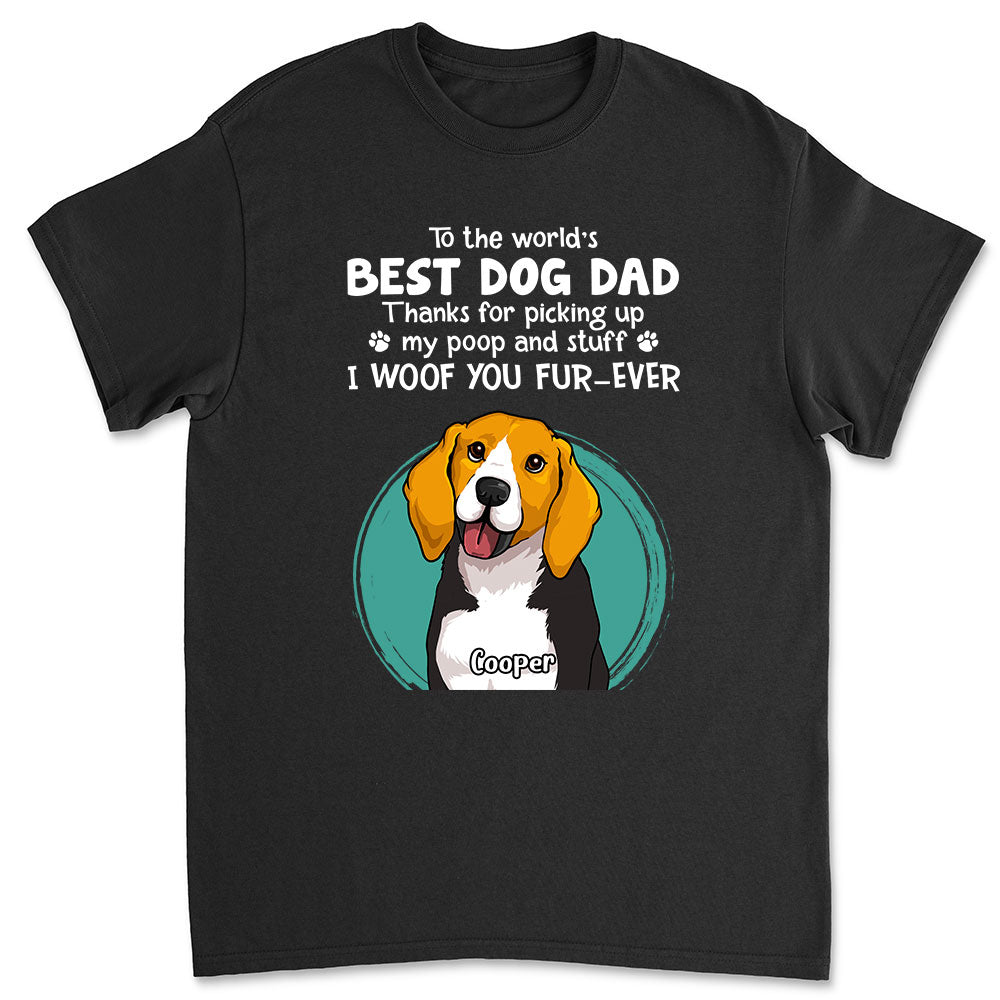 Personalized Thank You Dog Mom and Dad Unisex T-shirt - Ideal Gift for Pet Lovers