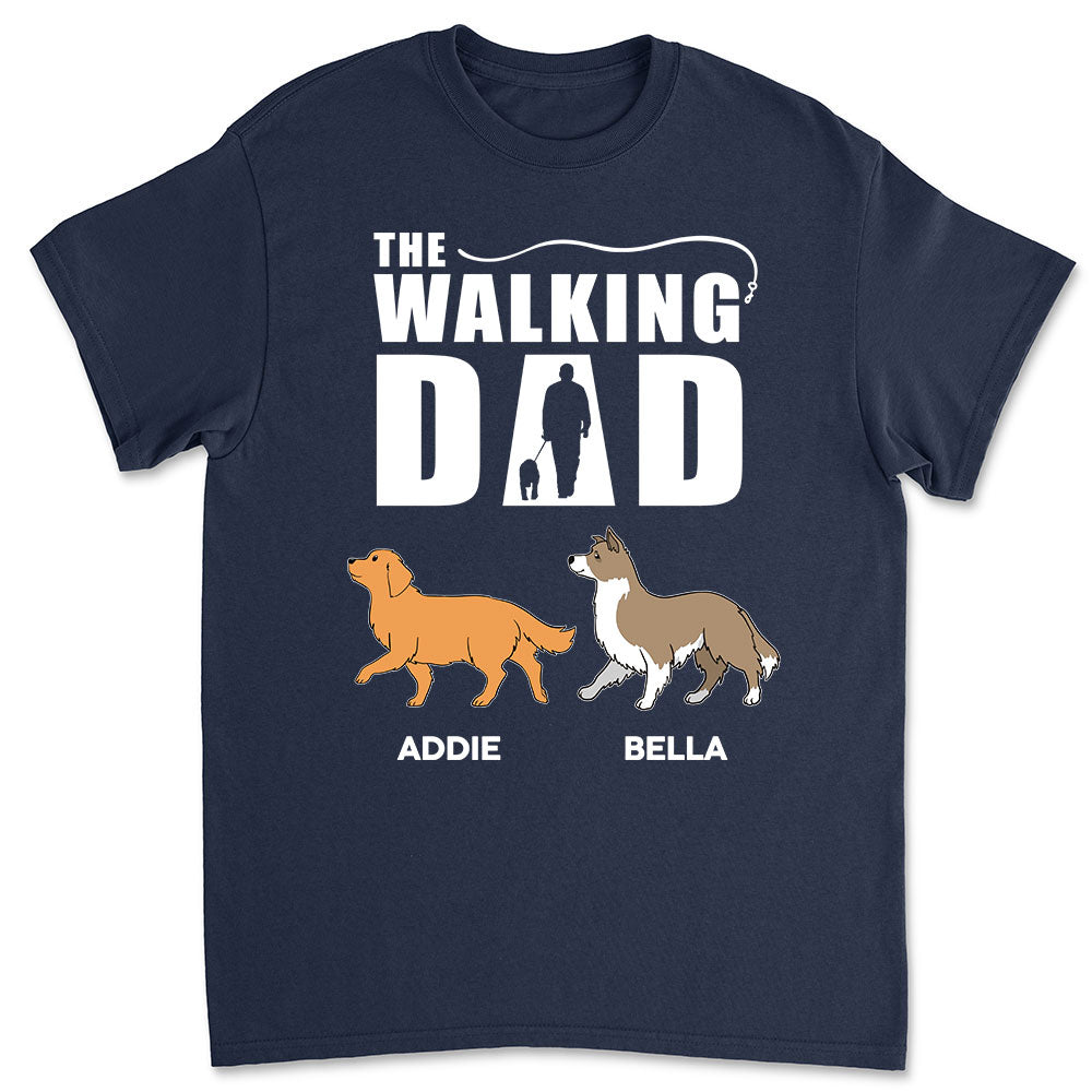 The Walking Dad - Customizable Unisex Personalized T - shirt for Pet Lovers