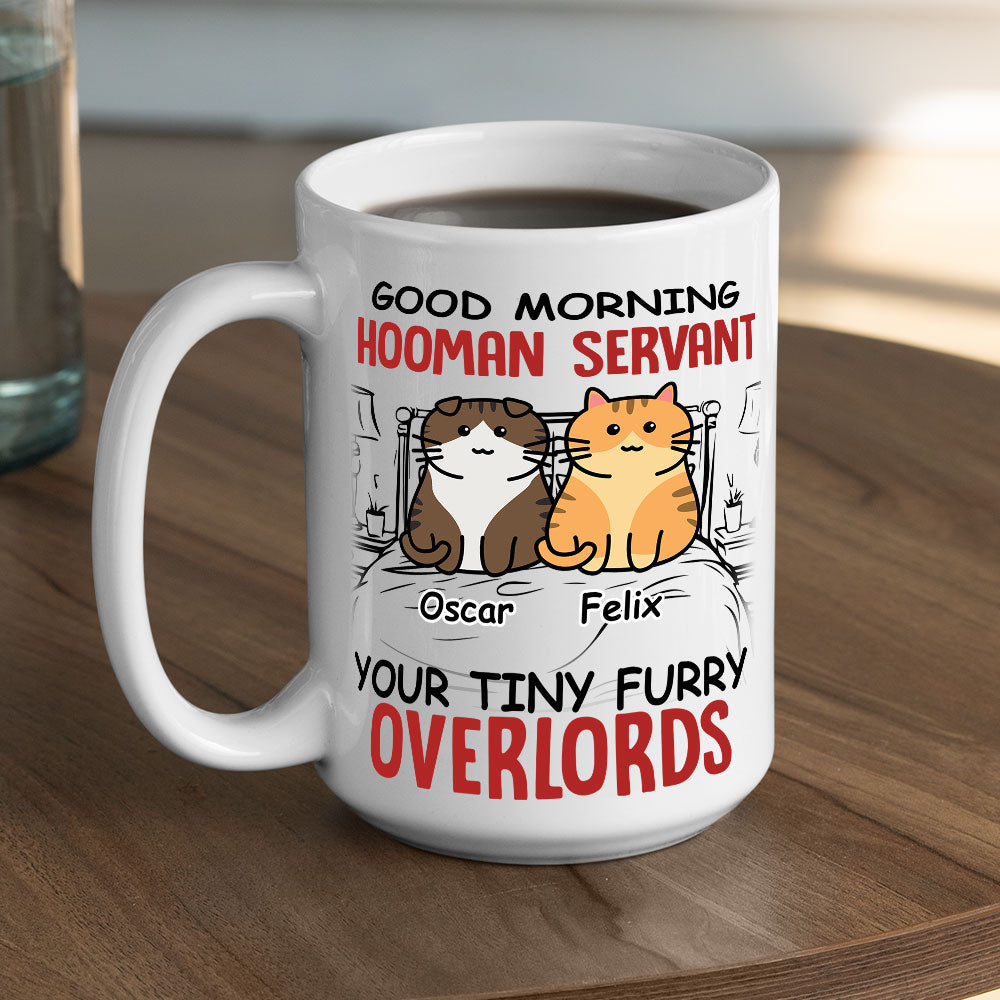 Personalized Morning Hooman Servant Coffee Mug - Ideal Gift for Pet Lovers