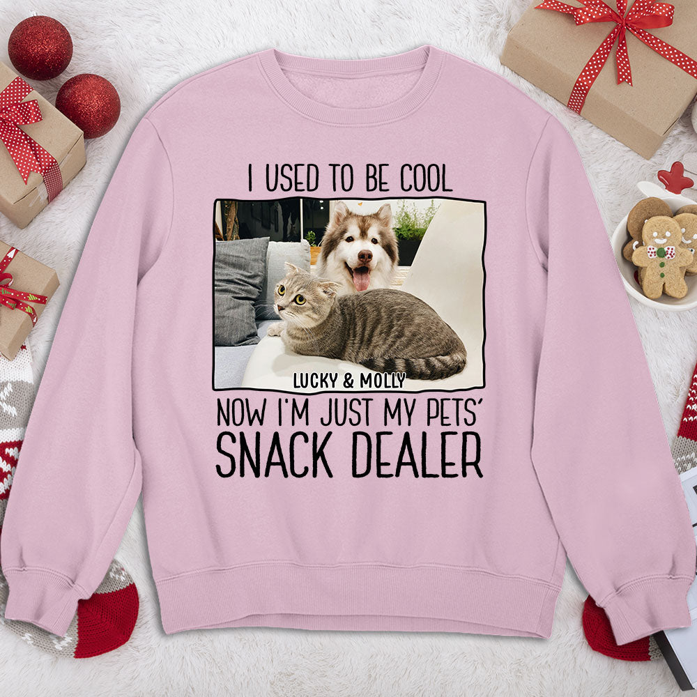 Personalized Custom Pet Snack Dealer Photo Sweatshirt - Ideal Gift for Pet Lovers