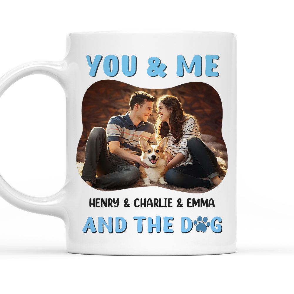 Personalized You & Me Dog Photo Custom Coffee Mug - A Unique Gift