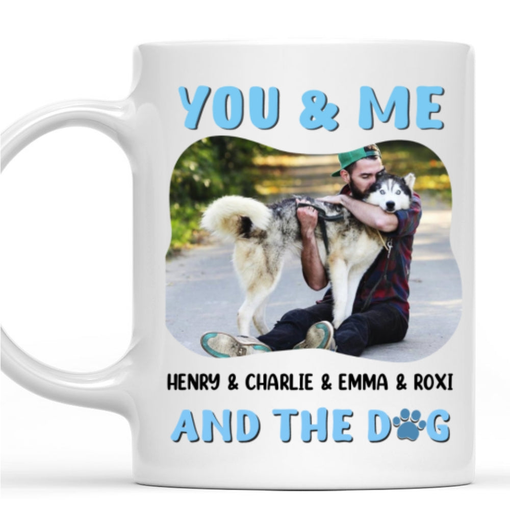 Personalized You & Me Dog Photo Custom Coffee Mug - A Unique Gift