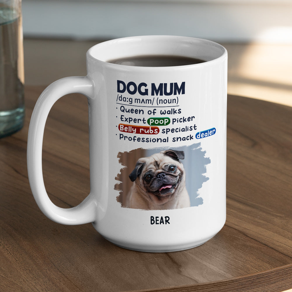 Personalized Custom Dog King Queen Of Walks Photo Coffee Mug - Ideal Gift for Loved Ones