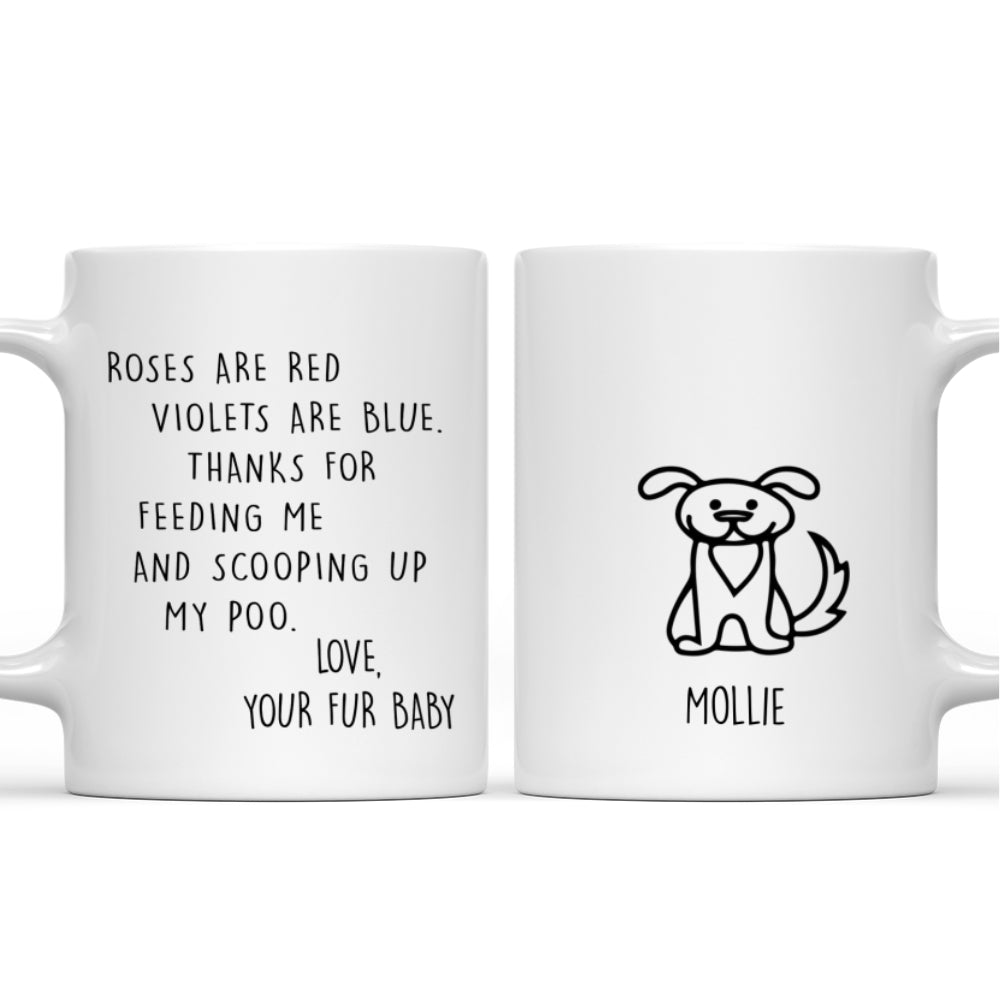 Personalized 'Thank You For Scooping My Poo' Dog Lover's Custom Coffee Mug