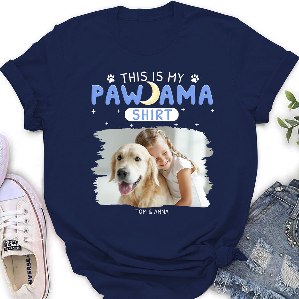 Personalized Custom Women's Pajama Photo T-shirt - Ideal Gift for Pet Lovers
