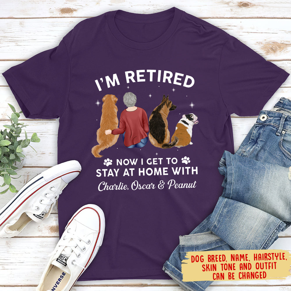Personalized Custom Unisex Dog - Themed Stay - at - Home T - shirt