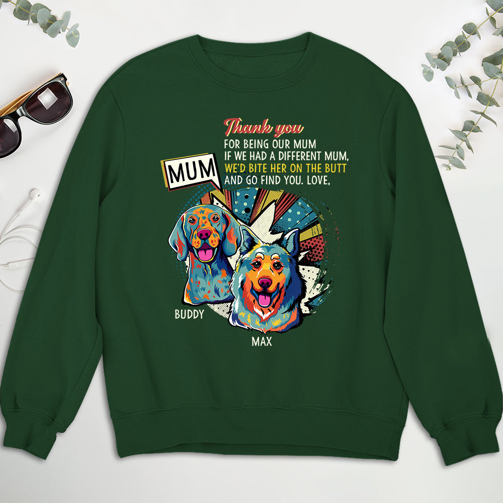 Customizable 'I Would Bite Her On The Butt' Personalized Sweatshirt for Pet Lovers