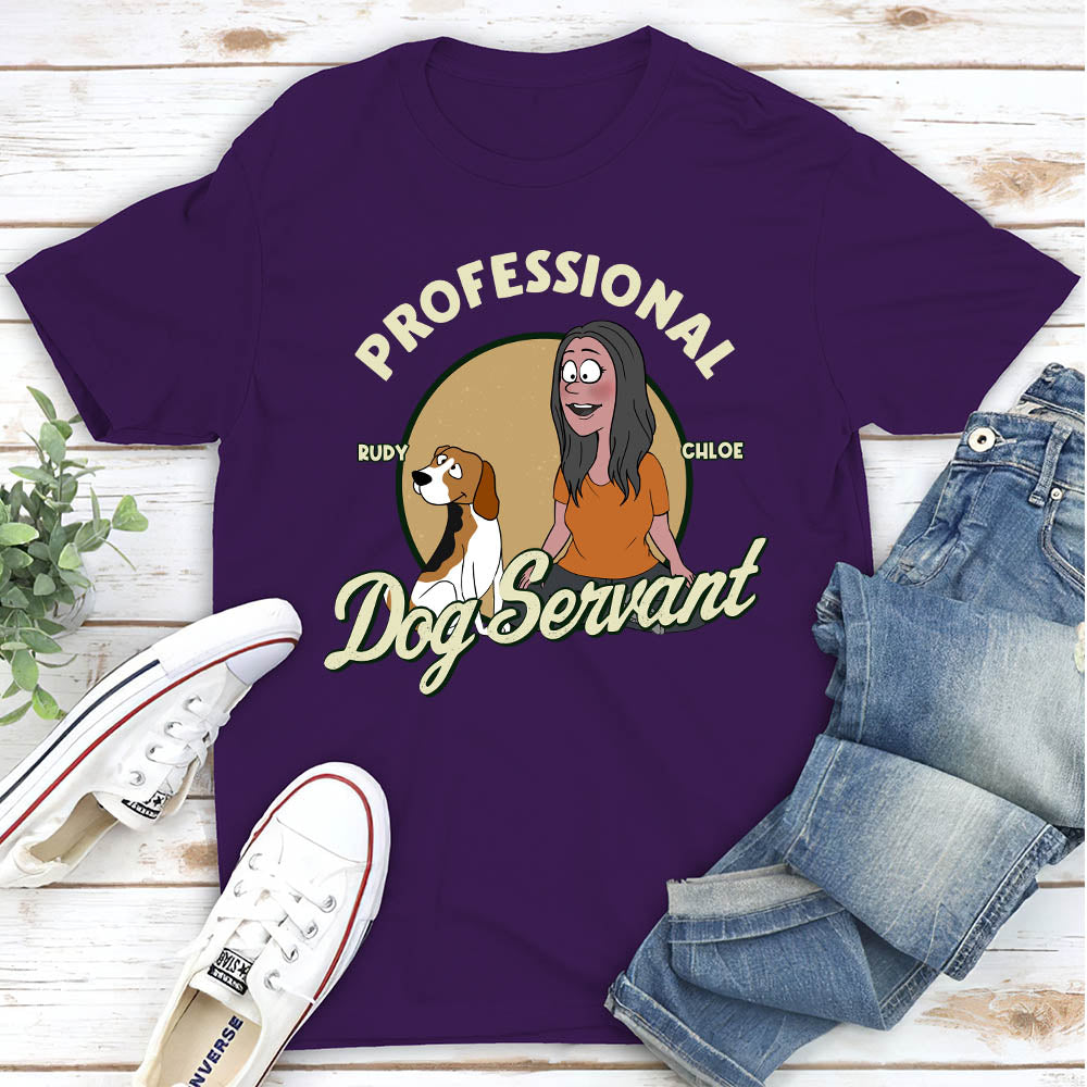 Personalized Unisex 'Servant Of Dog' T-shirt - Ideal Gift for Pet Lovers