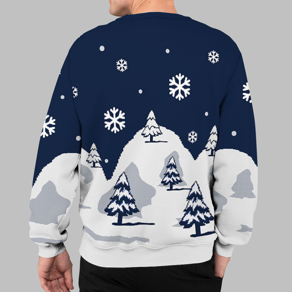 Personalized Pet - Cozy Pawlidays All - Over - Print Unisex Sweatshirt