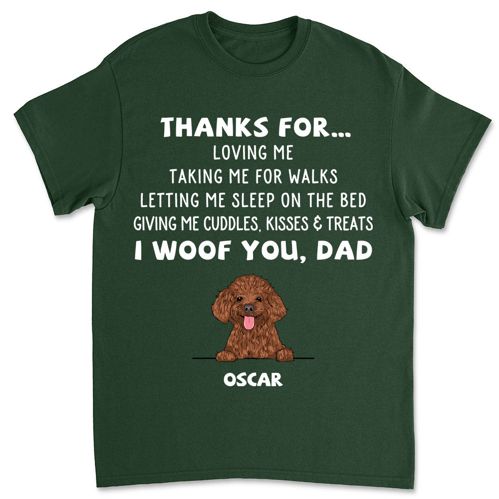 Personalized Custom Unisex Dog Appreciation T-shirt
