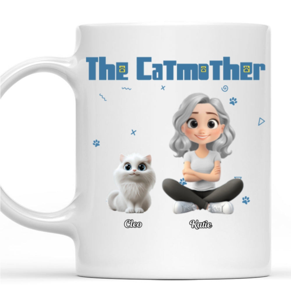 Personalized Custom 'I Am The Catmother' Coffee Mug - A Unique Gift Idea