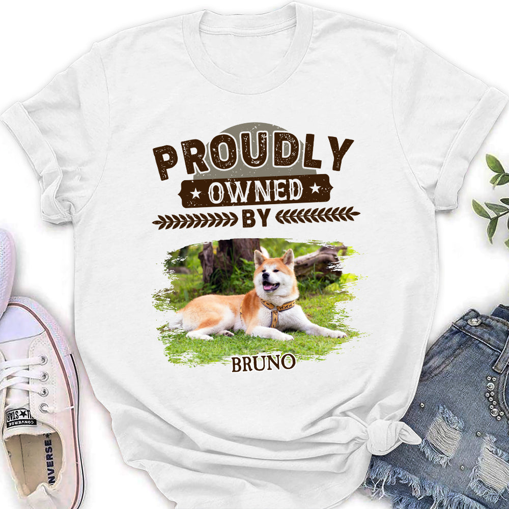 Personalized Custom Women's Pet Lover T-shirt - A Proud Ownership