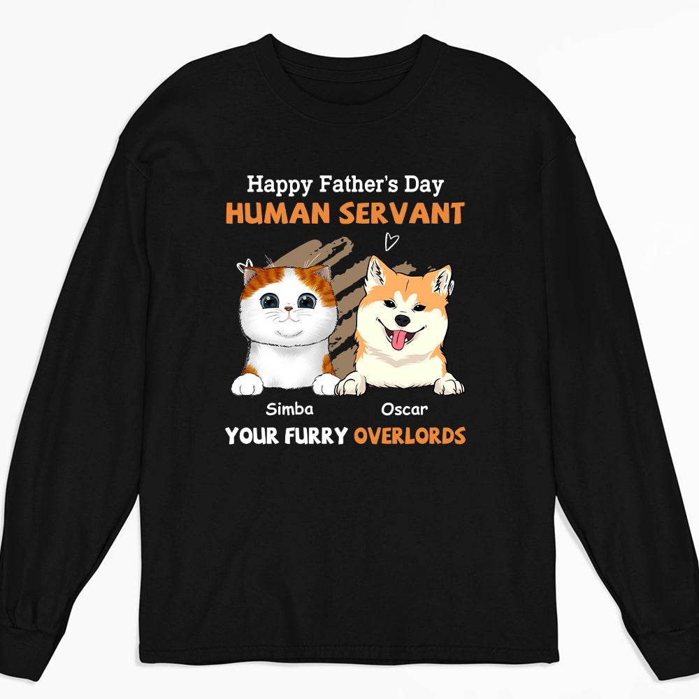 Personalized 'To My Servant' Long Sleeve T - shirt for Pet Lovers