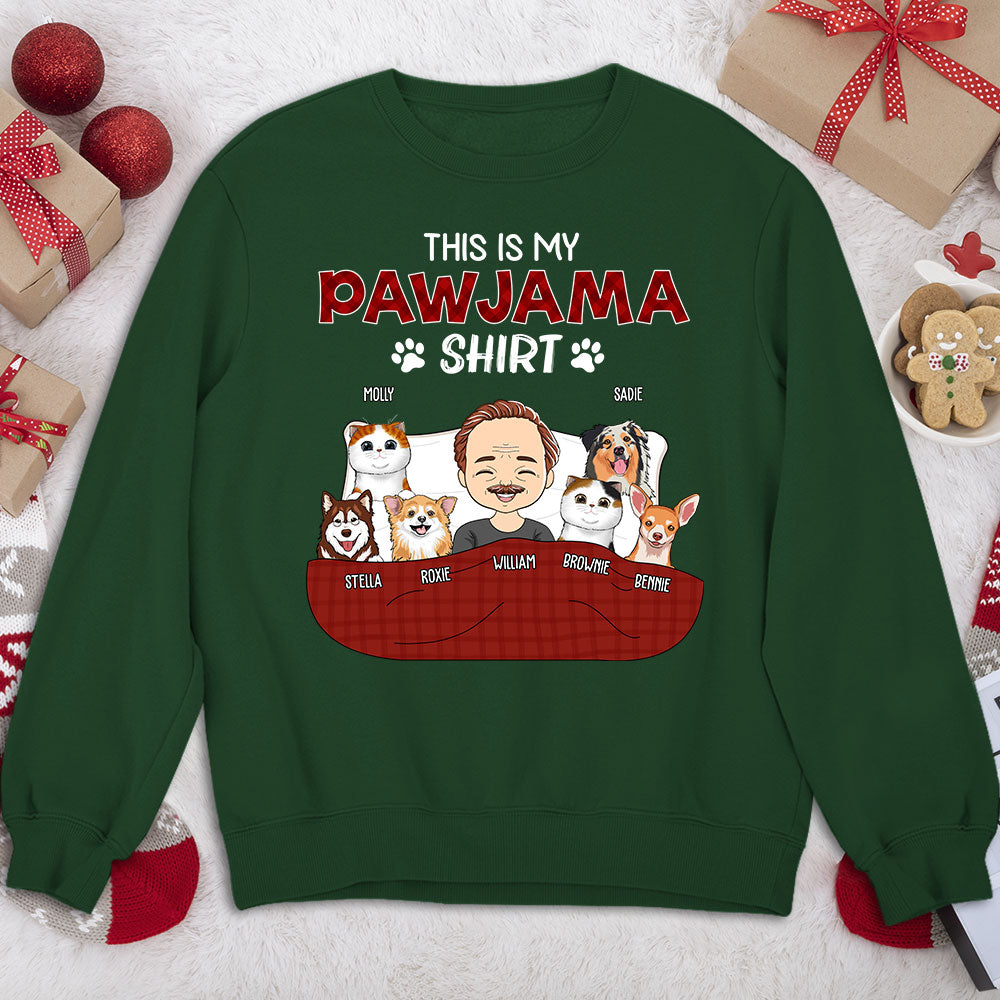 Personalized Custom Pajama Sweatshirt - Version 3: Ideal Gift for Pet Lovers