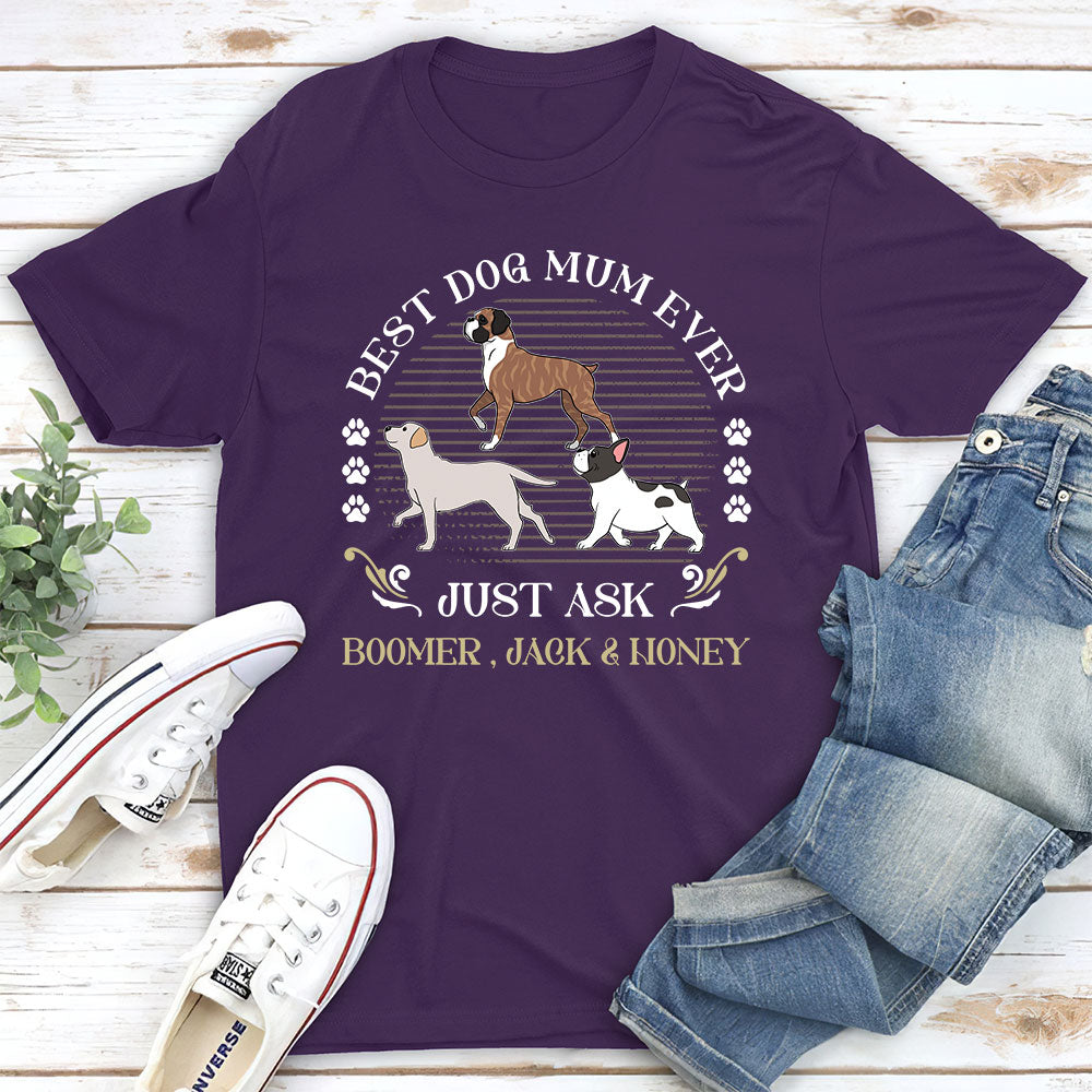 Customizable Unisex T-shirt: Ideal Gift for Dog - Loving Parents