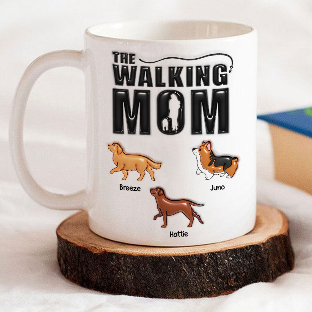Personalized 3D Inflated Effect Custom Mug for Walking Dad