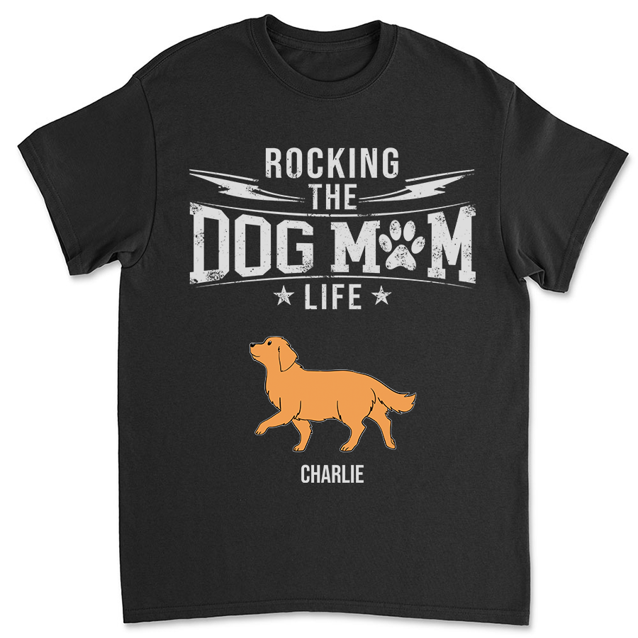 Vintage Personalized Custom Unisex Dog Mom and Dad T-shirt