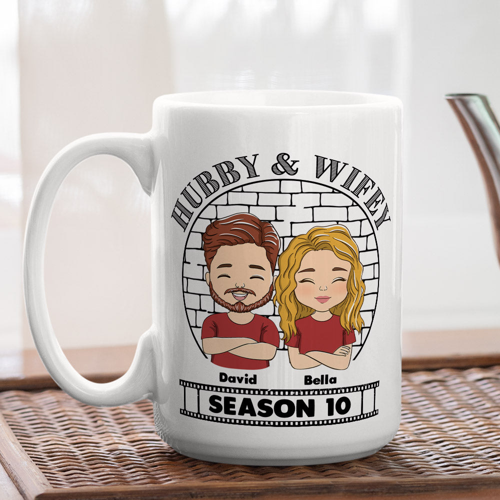 Hubby Wifey Personalized Customized Coffee Mugs - Ideal Gift for Couples