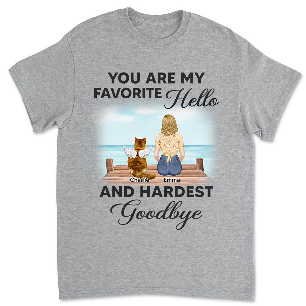 Personalized Memorial Cat Unisex T-shirt - A Cherished Keepsake
