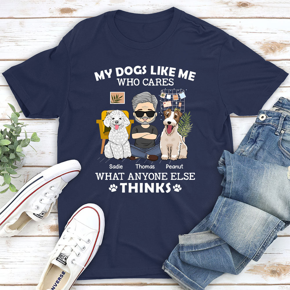 Personalized Unisex 'My Dog Loves Me' T - shirt for Pet Lovers