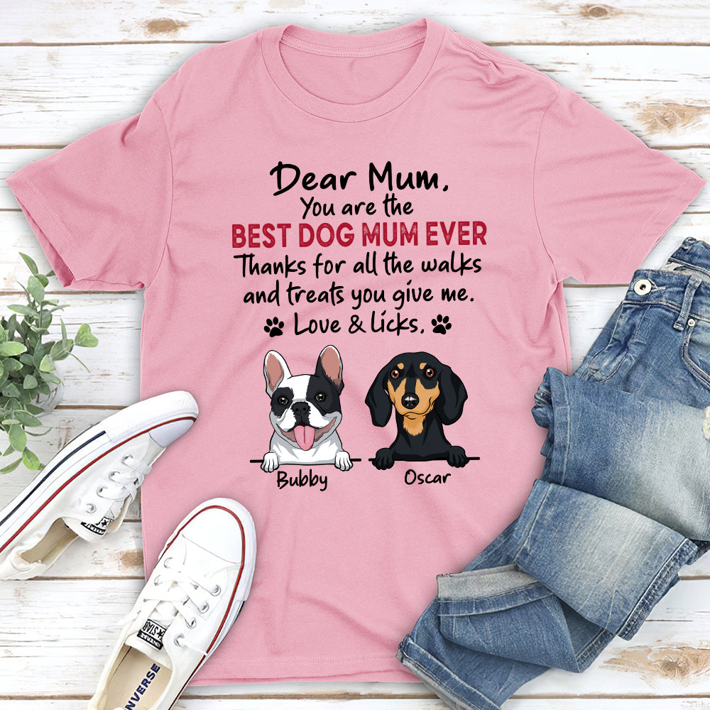 Walks And Treats - Customizable Unisex Personalized Pet Lover T-shirt