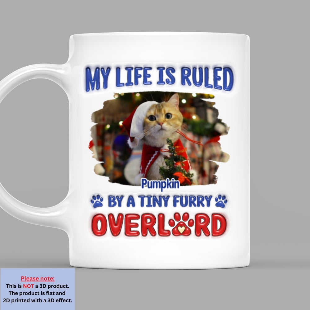 Personalized 3D Inflated Effect Mug with Cute Furry Overlords Photo