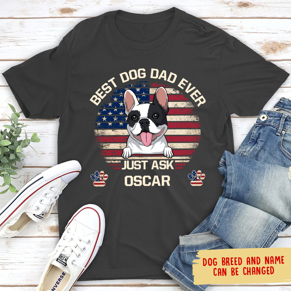 American Best Mom/Dad - Customizable Personalized Unisex T-shirt for Pet Lovers