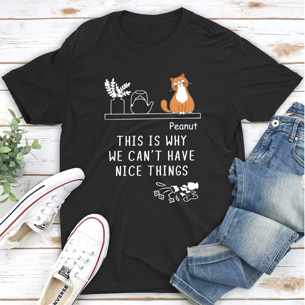 Naughty Cat - Customizable Unisex Personalized T - shirt for Pet Lovers