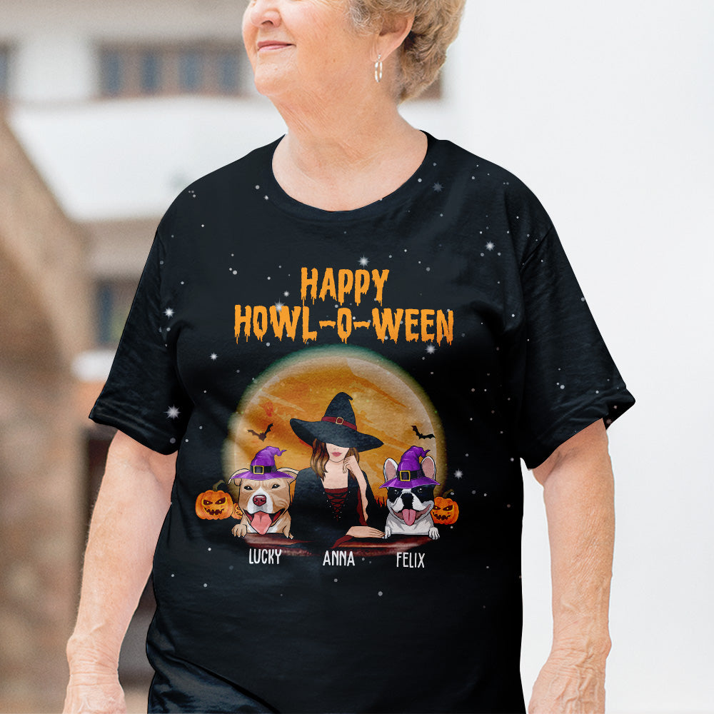 Personalized All-over-print Dog Mom T-shirt - Ideal Gift