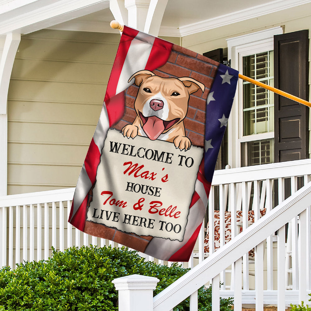 Personalized Custom Dog House Welcome Garden Flag - Ideal Gift for Pet Lovers
