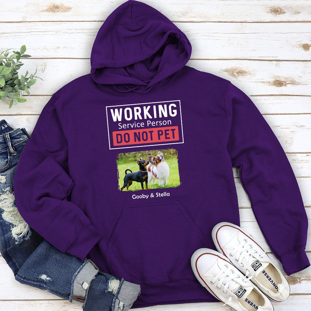 Personalized Custom Dog Working Service Hoodie - Ideal Gift for Pet Lovers