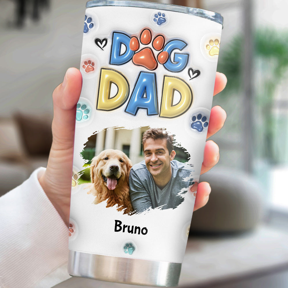 Personalized 3D Inflated Effect Thank You Tumbler for Dog Moms and Dads