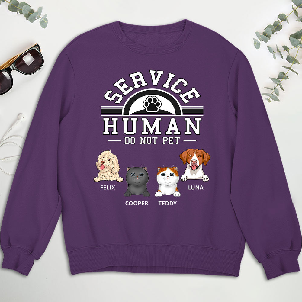 Customizable Personalized Pet Service Human Logo Sweatshirt - Ideal Gift for Pet Lovers