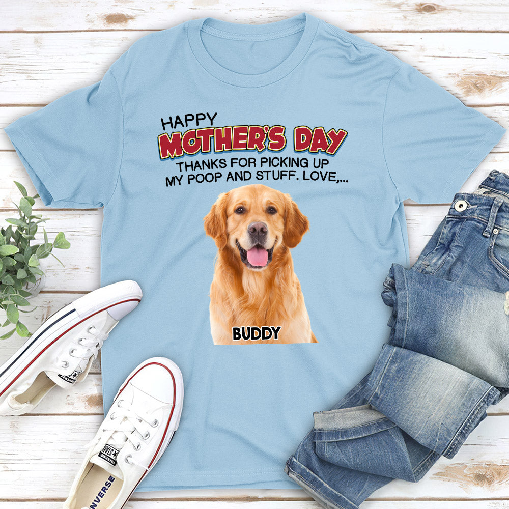 Customizable Unisex 'Poop Stuff' T-shirt: Ideal Gift for Pet Lovers