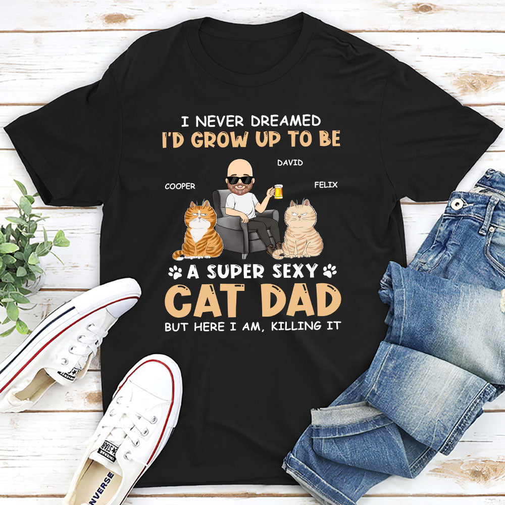 Sexy Personalized Custom Unisex T-shirt for Pet Lovers - Dad & Mom Style