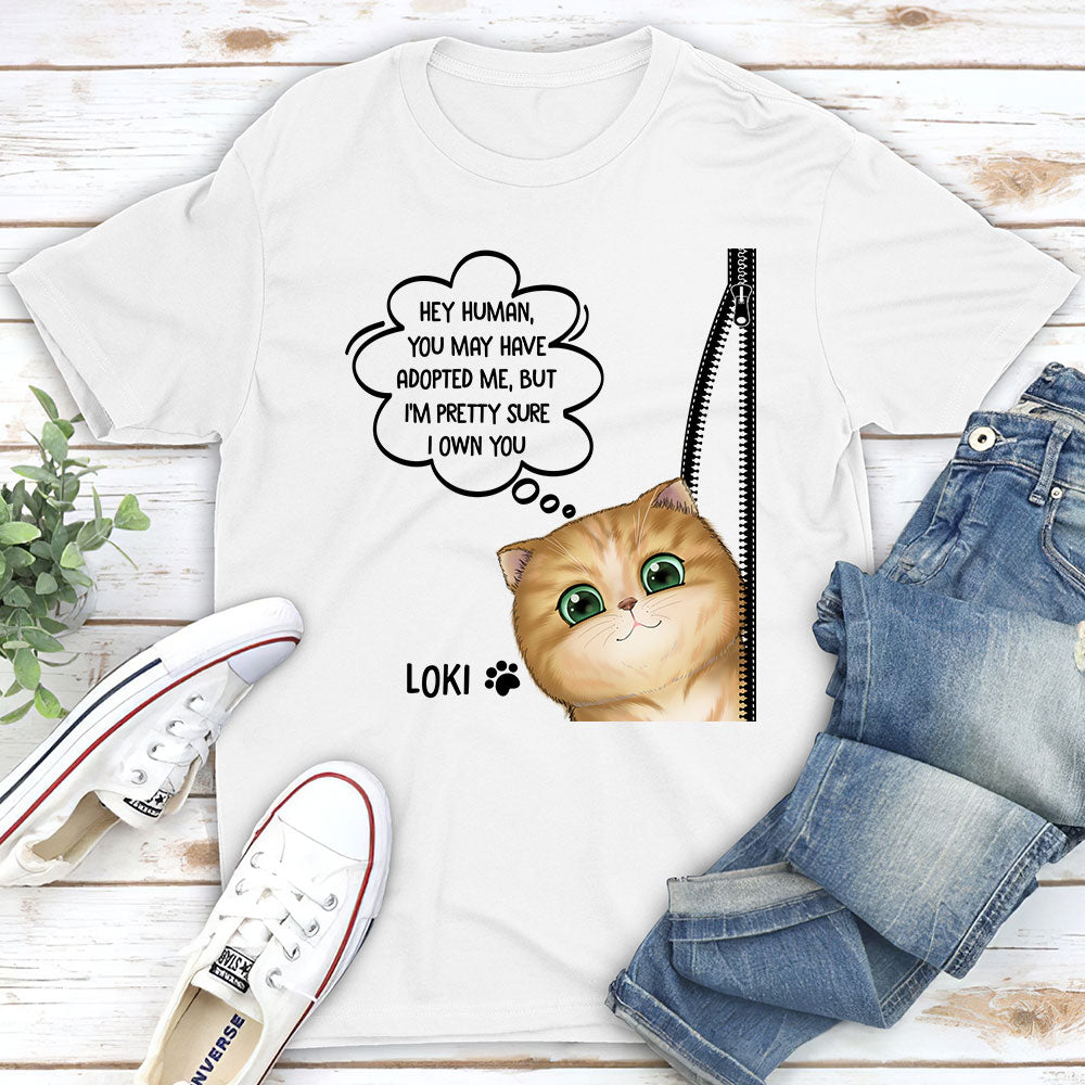 We Own You - Customizable Unisex Personalized T - shirt for Pet Lovers