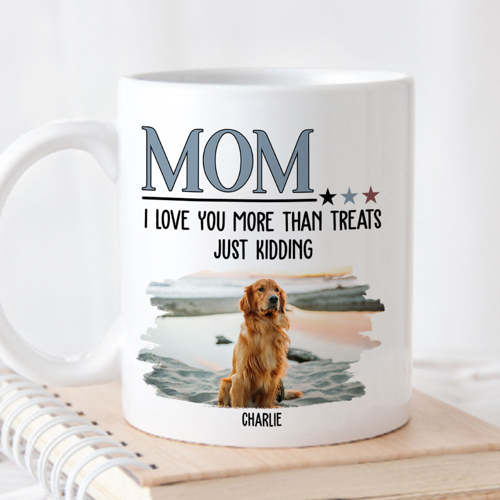 Personalized 'I Love You More Than Treats' Coffee Mug - Ideal Gift for Pet Lovers