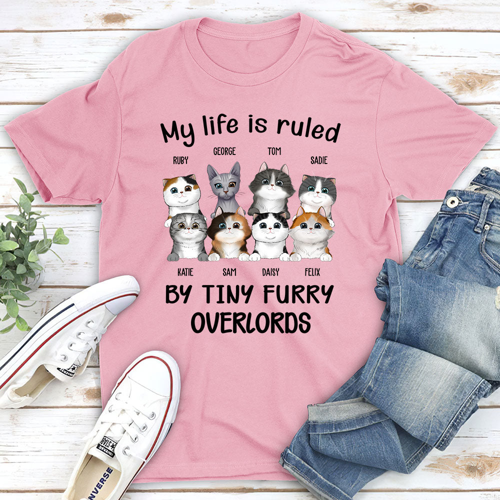 Personalized Unisex 'Ruled By Cats' T-shirt - Ideal Gift for Pet Lovers