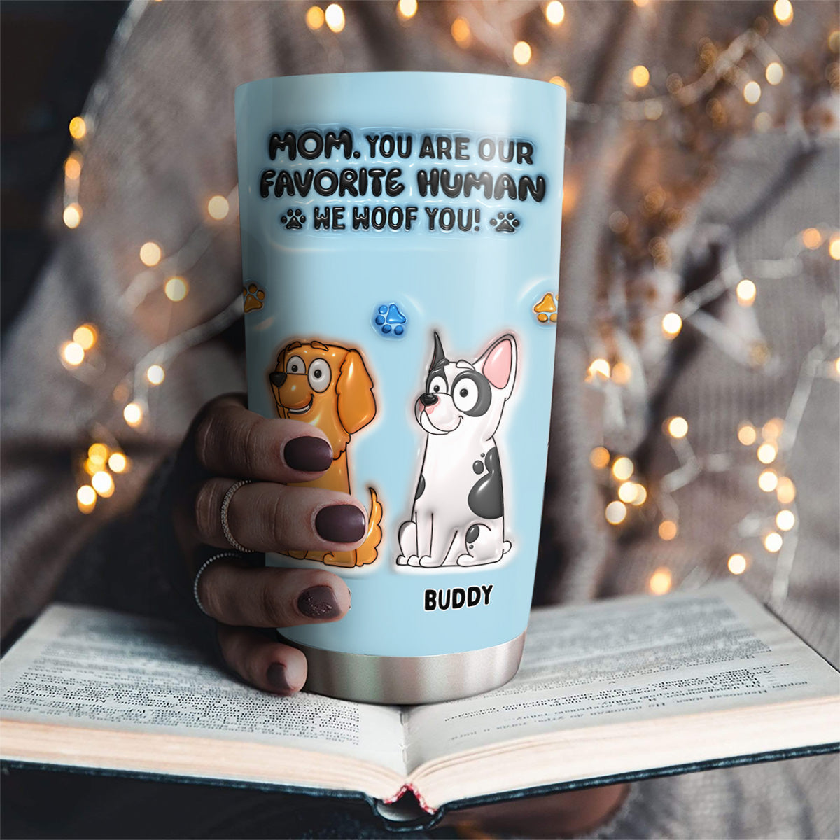 Personalized 3D Inflated Effect Custom Tumbler - Your Favorite Human Accessory